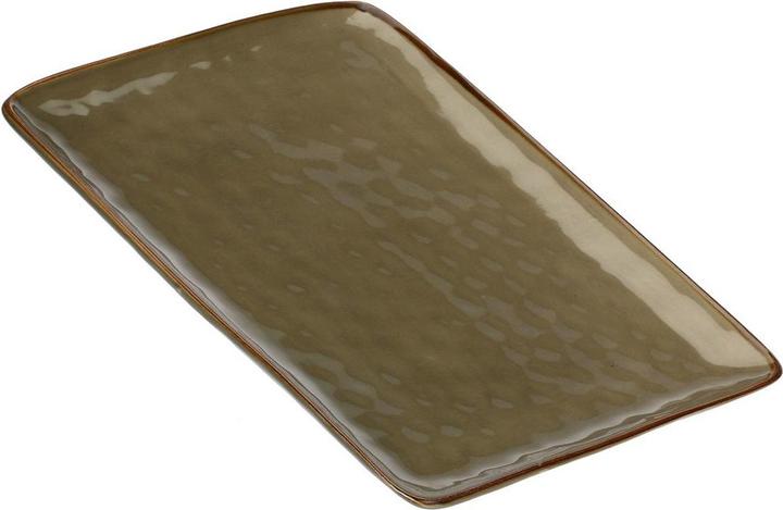 Rose Tulipani Concerto Grigio Tortora Plateau rectangulaire - Gris-marron 36 x 26 5 cm