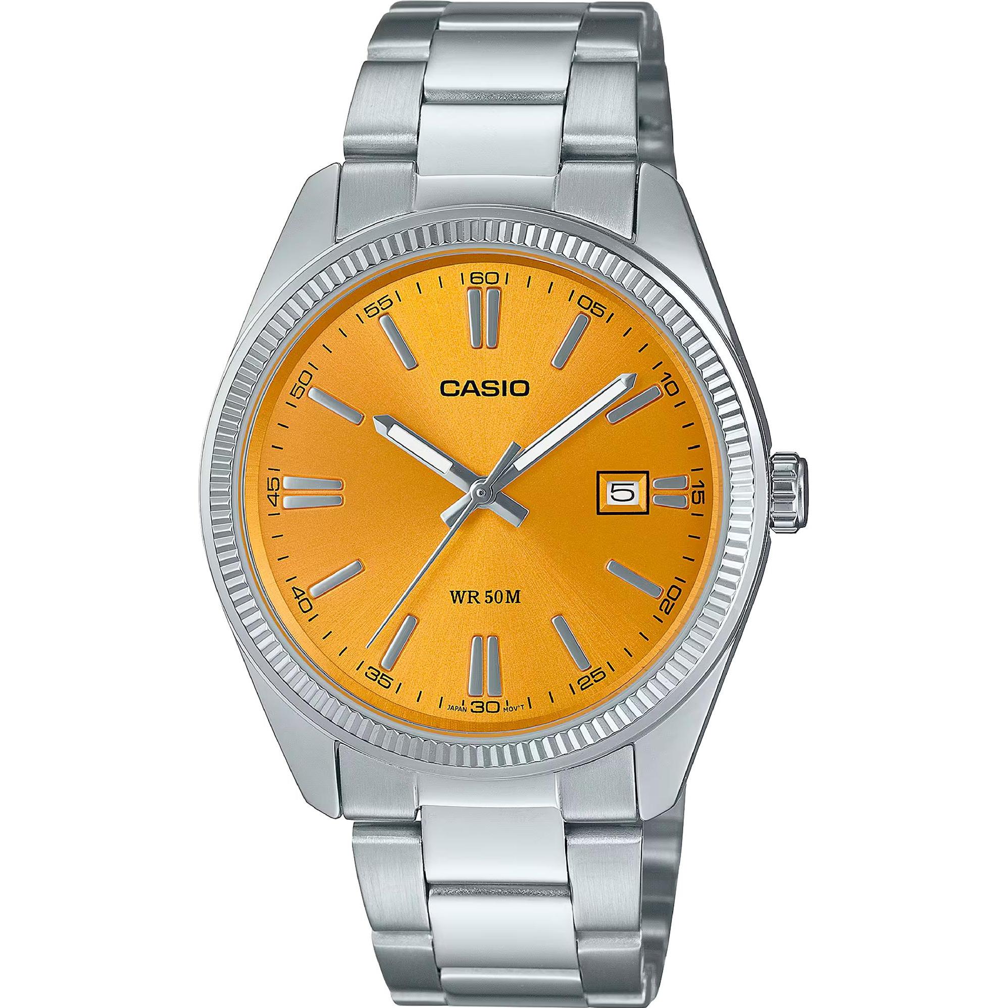 Casio, Armbanduhr, MTP-1302PD-9AVEF, Silber, (Analoguhr, 38 mm)