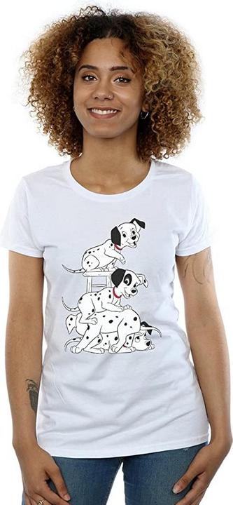 Produktbild 101 Dalmatians Mädchen Stuhl Baumwolle TShirt (140, 146)