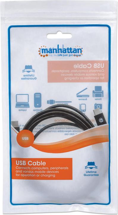 Produktbild Manhattan USB C – USB C (2 m, USB 2.0, 60 W)