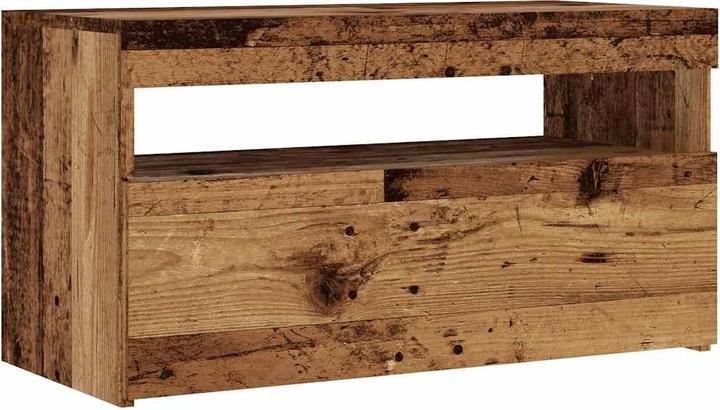 Image du produit vidaXL TV Schrank Lowboard Fernsehschrank Fernsehtisch mit LED Altholz-Optik (75 x 35 x 40 cm)
