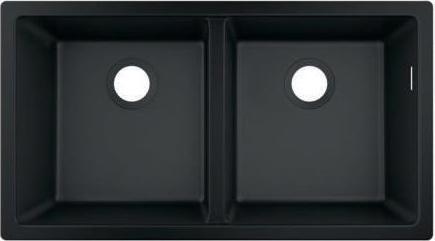 Actual product image hansgrohe HG undermount sink 370/370 S510-U770 graphite black (Undermount sink, 45 cm, 82 cm)