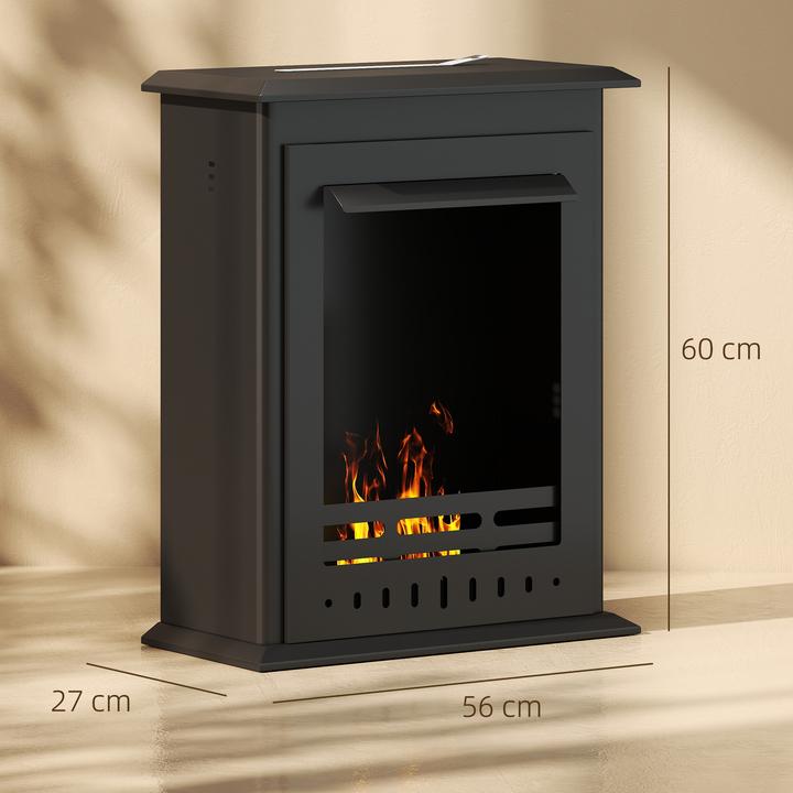Immagine prodotto Homcom Ethanol-Kamin Stahl, Edelstahl Schwarz