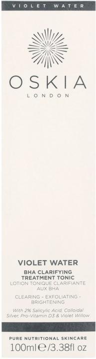 Actual product image Oskia Violet Water BHA Clarifying Treatment Tonic (Face toner, 100 ml)