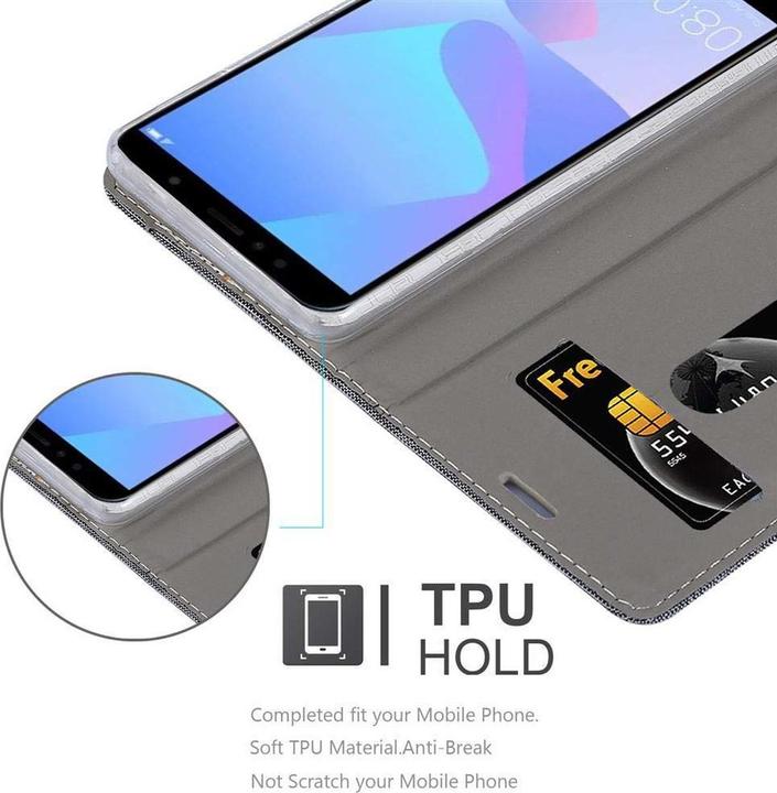 Actual product image Cadorabo Book Jeans Optics Cover (Huawei Y6 Prime (2019))