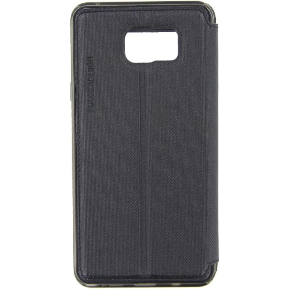 Puloka Flip Case Samsung Galaxy Note 5 Black (Samsung Galaxy Note 5), Smartphone Hülle, Schwarz