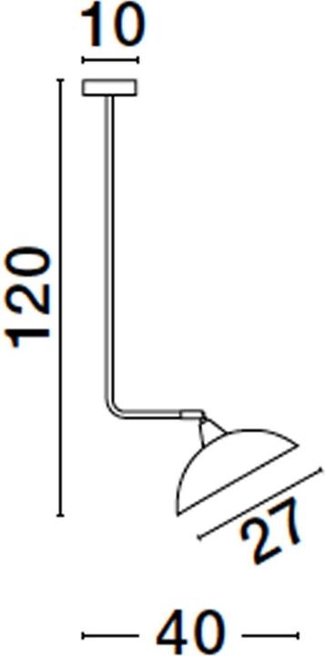 Produktbild Nova Luce MIRBA Pendelleuchte E27 Schwarz 40x27x120cm dimmbar 9035983