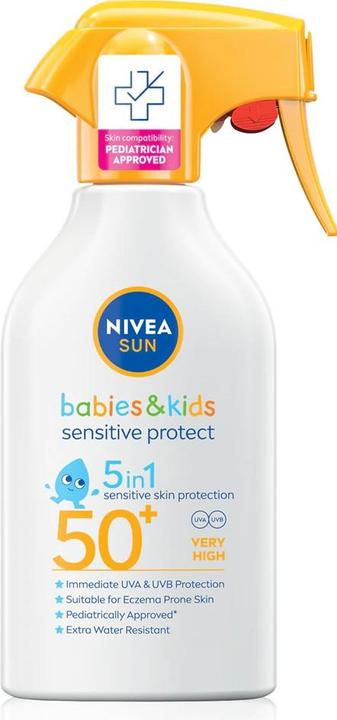 Produktbild NIVEA Babies & Kids Sensitive Protect (Sonnenspray, SPF 50, 270 ml, 150 g)