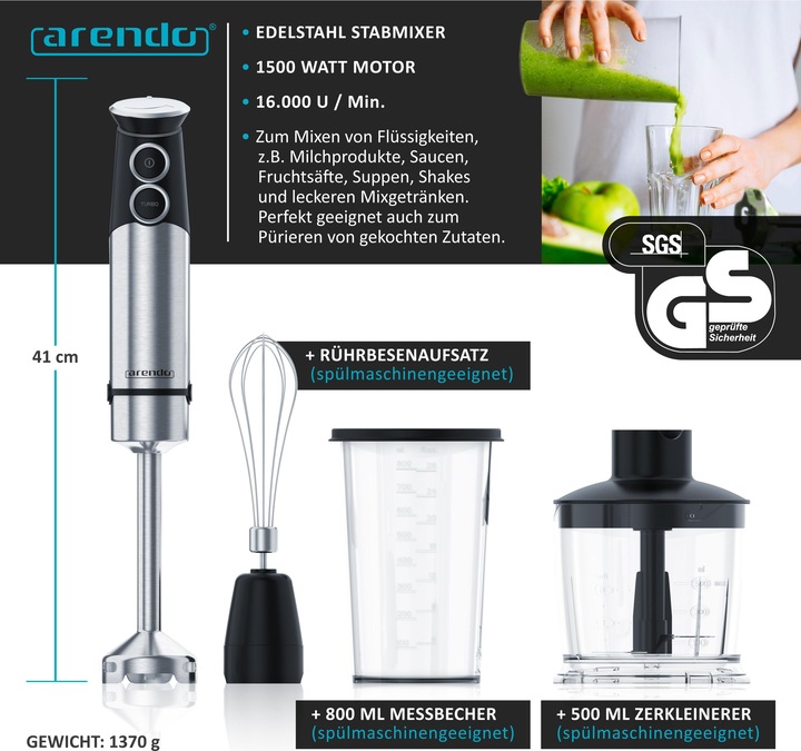Produktbild Arendo Stabmixer