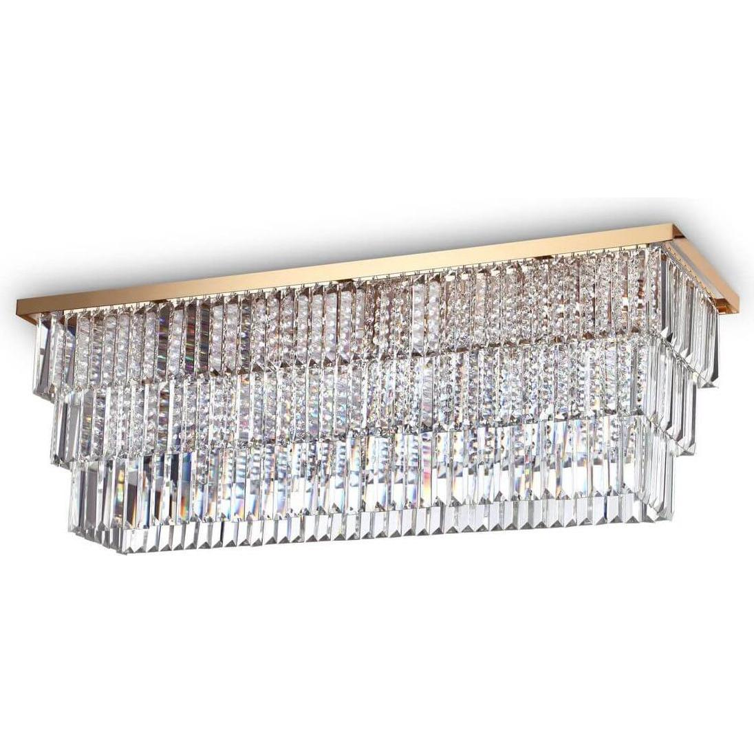 Ideal lux, Wandleuchte + Deckenleuchte, MARTINEZ Deckenleuchte E14 8-fach dimmbar Gold 213569 (E14)