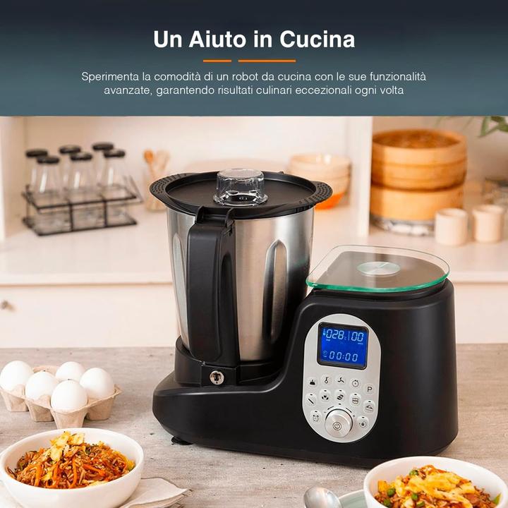 Produktbild Avilia Multifunktionale Küchenmaschine mit Knetfunktion und integrierter Waage (550 W, 3.50 l)