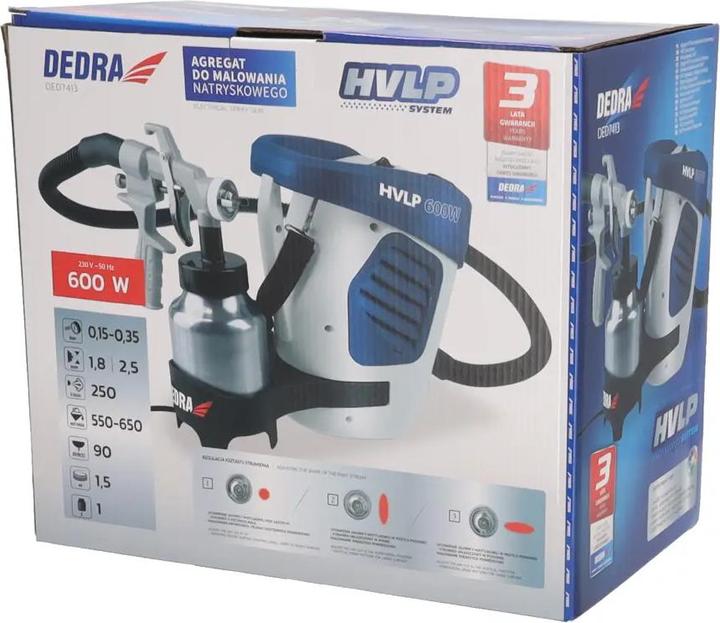 Immagine prodotto Dedra Unità di verniciatura DED7413 600 W