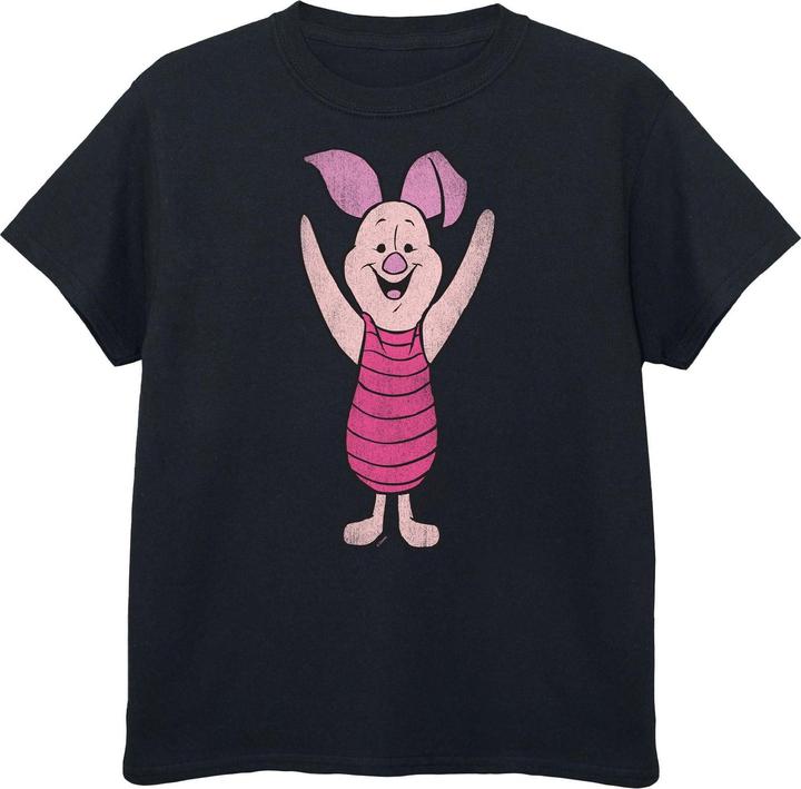 Immagine prodotto Winnie the Pooh Maglietta in cotone da ragazza Classic Piglet (152, 158)