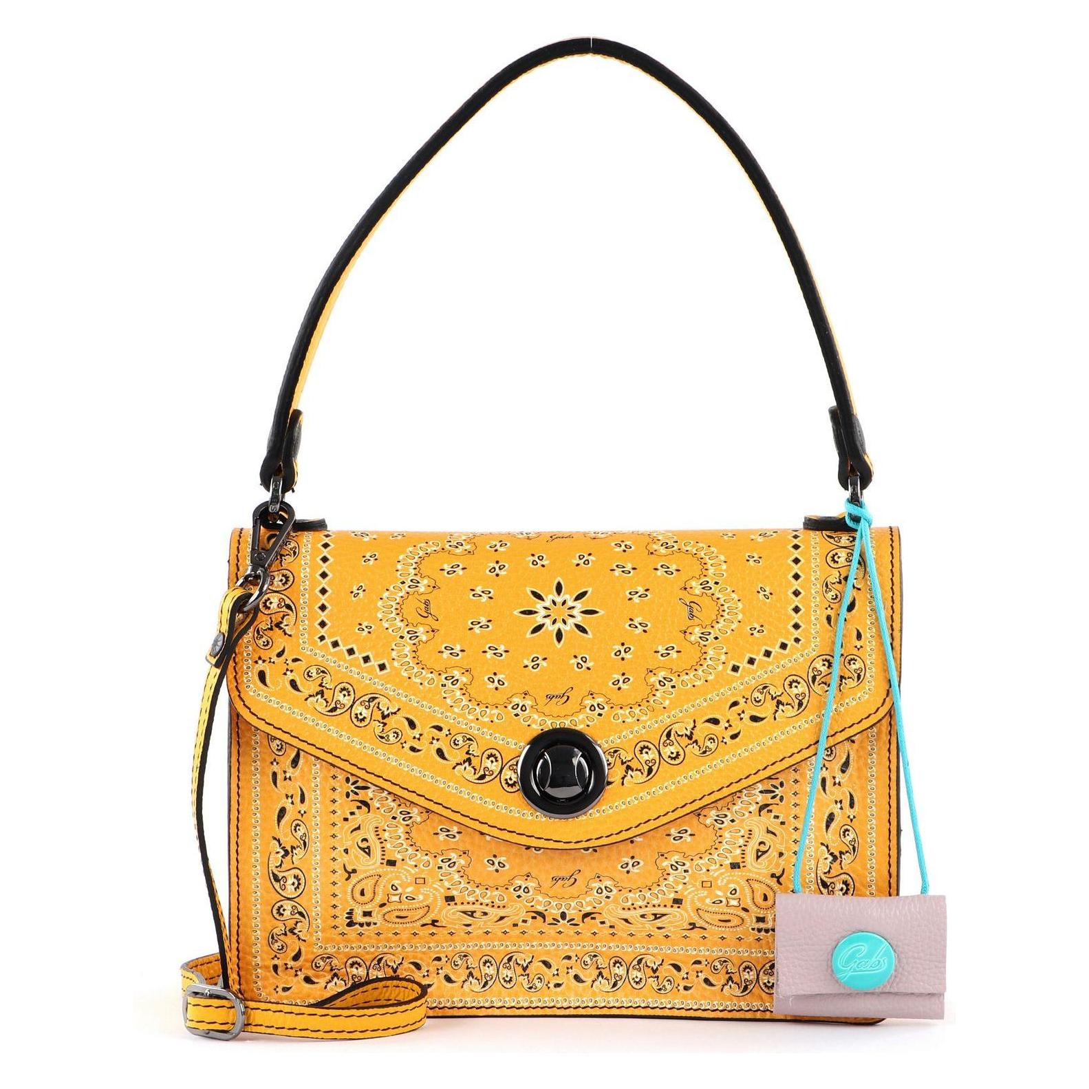 Gabs, Damen, Handtasche, Antonella Tg Bandana Ruga Shoulder Bag, Gelb