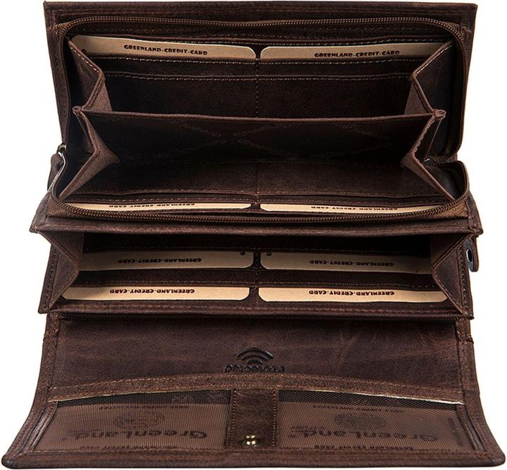 Immagine prodotto Greenland Nature Portafoglio Montenegro in pelle 19 cm