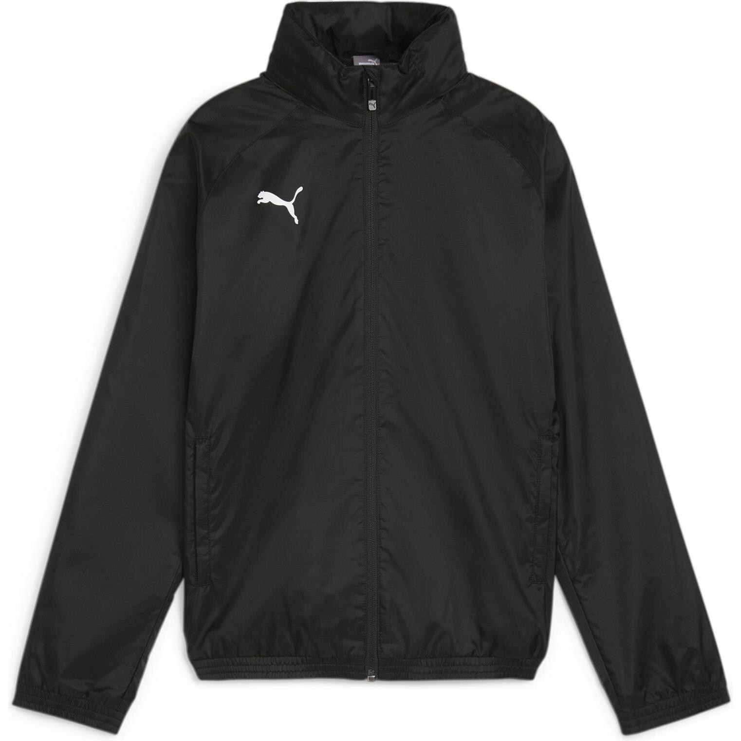 Puma, Jungen, Laufjacke, teamGOAL Allweather Jacket Jr (116), Schwarz, 116