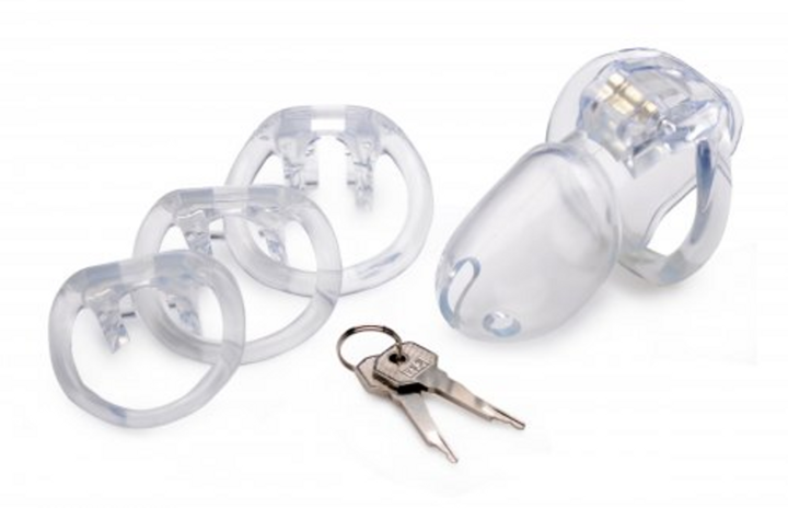 Produktbild Master Series Clear Captor Chastity Cage with Keys - Small