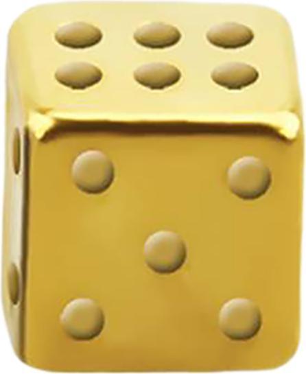 Immagine prodotto Star Piercing Micro cubo placcato oro (senza ottone, Acciaio chirurgico 316L)