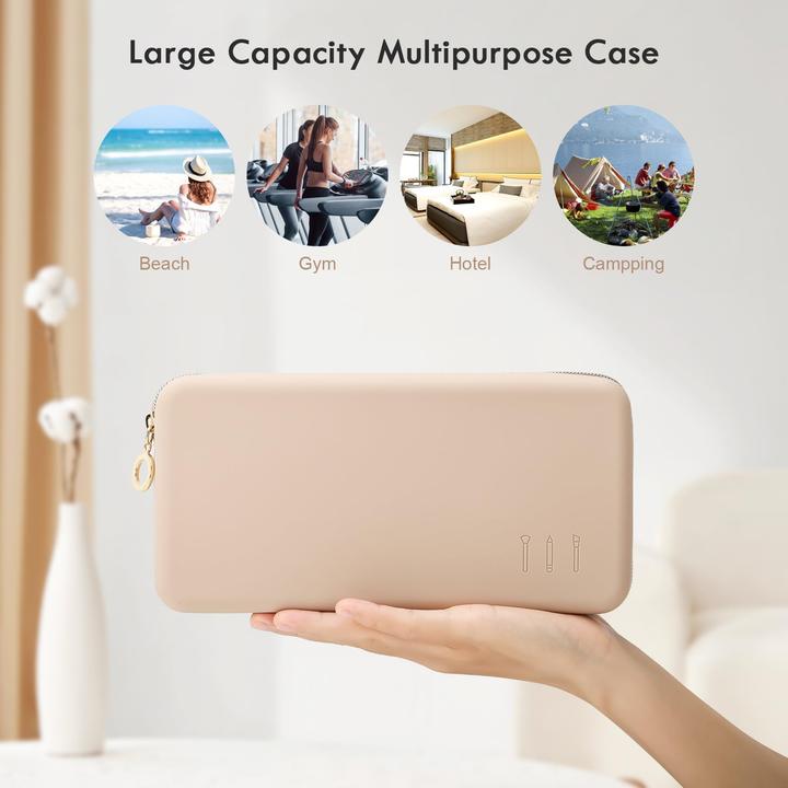 Produktbild Only-Bags.Store Make-up-Pinselhalter, tragbare Kosmetiktasche, Make-up-Pinsel-Organisator für die Reise, grosse