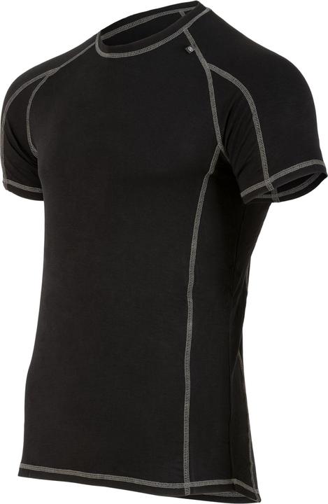 Actual product image Highlander Bamboo 190 Mens S/S Top Black L (L)