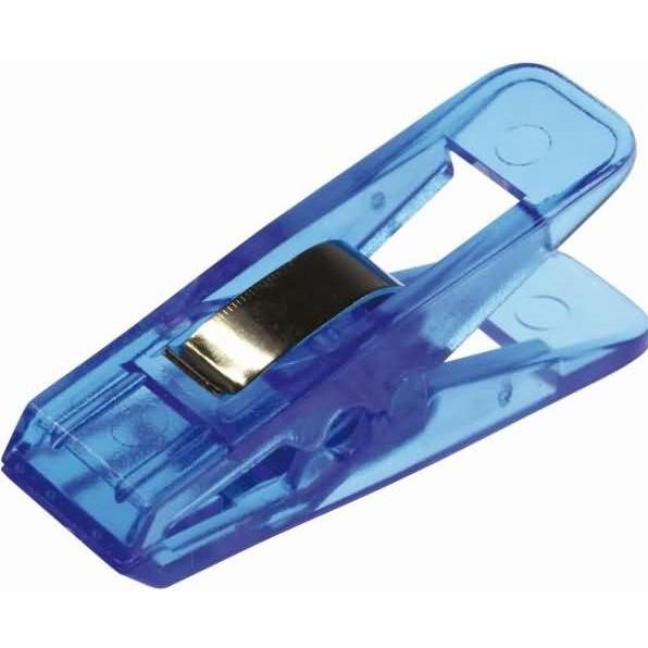Laurel, Büroklammer, Briefklemmer Multi Clip Taifun 15x50mm VE=4 Stück kristallblau (4 x)