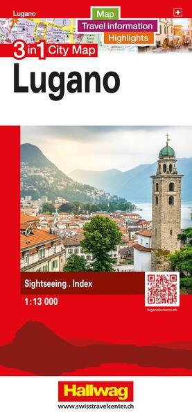 Produktbild Hallwag Stadtplan Lugano