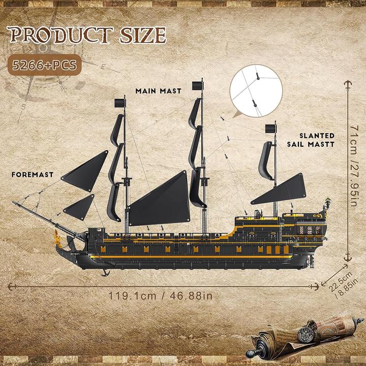 Image du produit Mould King 13186 - Black Pearl 2