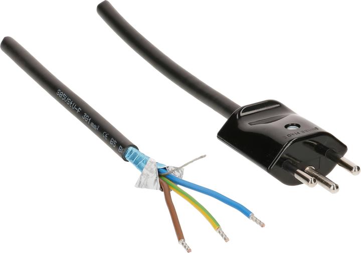 Actual product image Max Hauri Electrobiology MHAG mains cable 3G1.0 shielded type 12 (3 m)