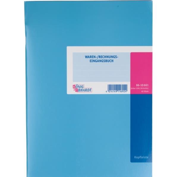 König & Ebhardt, Formular, K™NIG & EBHARDT Waren- und Rechnungseingangsbuch, DIN A4 (40 x)