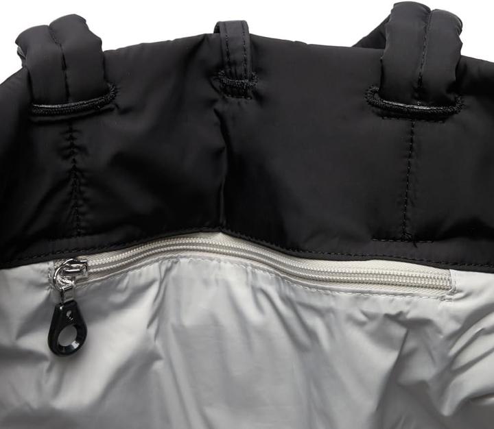 Produktbild Mandarina Duck Vertikale zweifarbige Shopper mit Verschlussbändern und Innensicherheitstasche