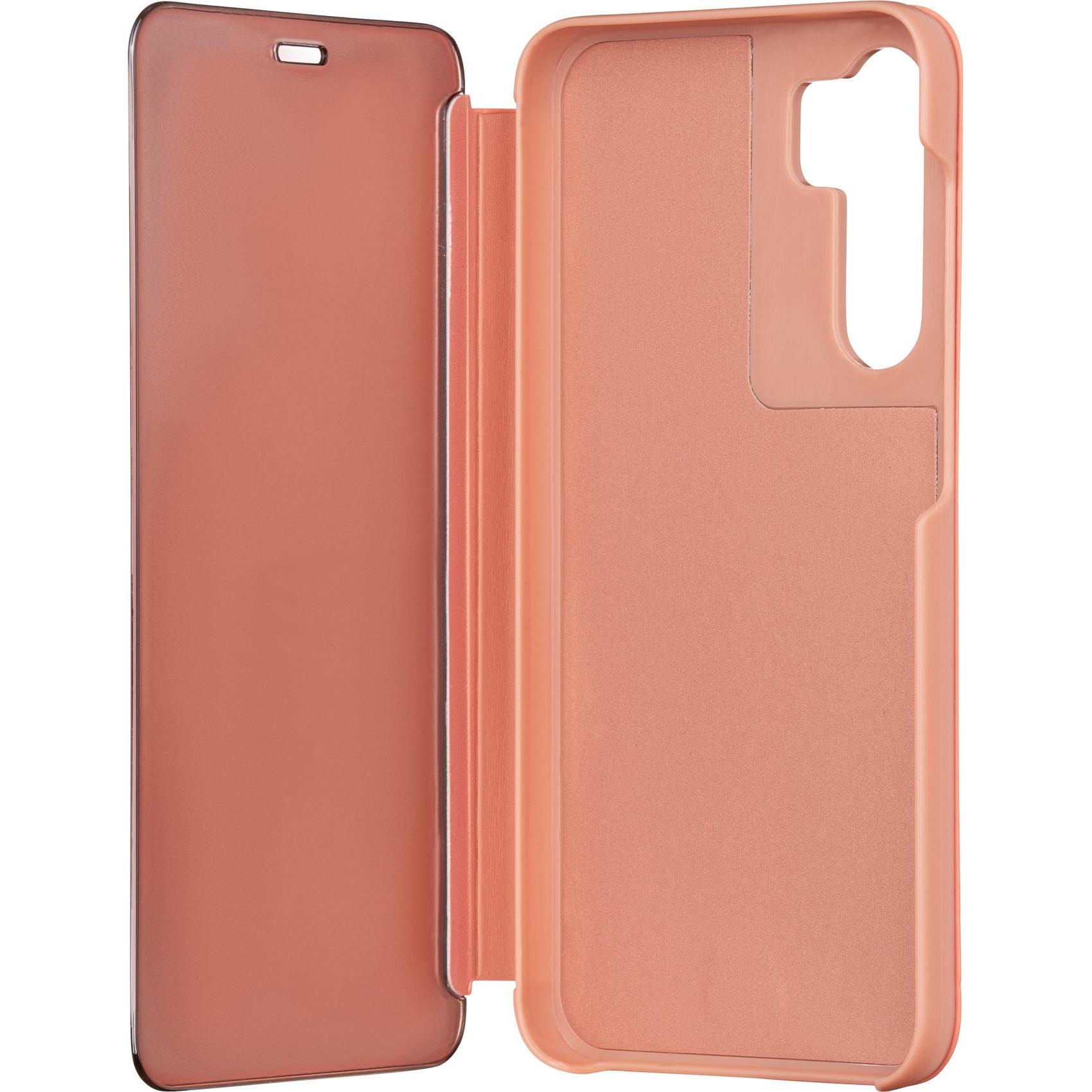 Tecto Shield Fold Mirror View Case for Samsung Galaxy S23 FE pink (Samsung Galaxy S23 FE), Cover smartphone, Pink