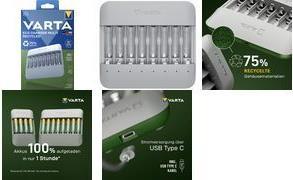Image du produit Varta Eco Charger Multi Recyclé 57682 101 111 (1 pcs, AAA, AA, Chargeurs sans batterie)