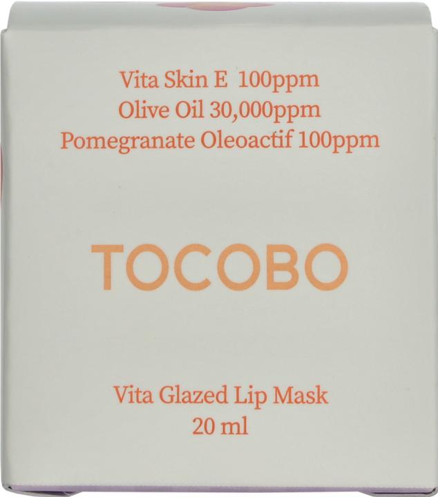 Image du produit Tocobo Vita Glazed Lip Mask 20ml Soin hydratant de nuit pour les lèvres (Baume à lèvres, 20 ml)