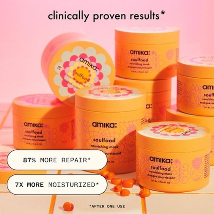 Image du produit Amika Soulfood Nourishing Hair Mask - Hydrating Hair Care for Dry, Damaged Hair