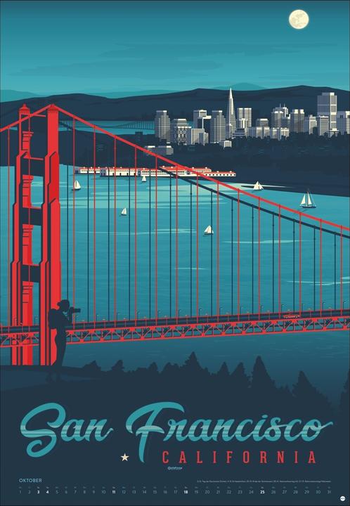 Produktbild Travel the World Posterkalender 2026