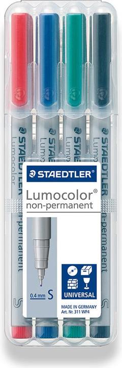 Produktbild Staedtler Lumocolor 311 (Mehrfarbig, 0.40 mm, 4 x)