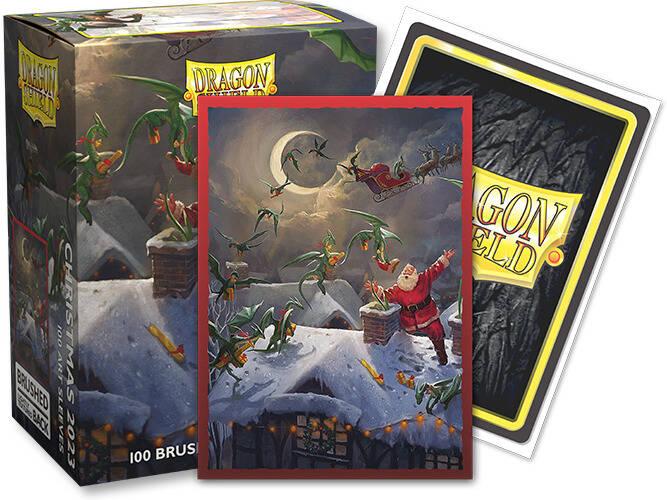 Produktbild Arcane Tinman Dragon Shield Brushed Art Sleeves - Christmas 2023 - Standard Size (100)
