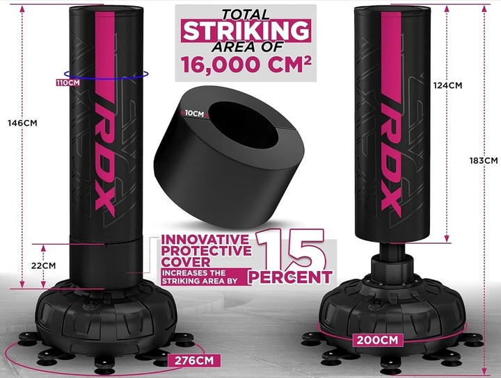 Produktbild Rdx Freistehender Boxsack F6 Pink - 183 cm (180 cm)