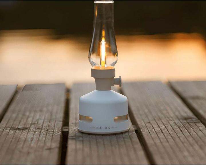 Image du produit MoriMori Lampe design avec haut-parleur (blanc perle)