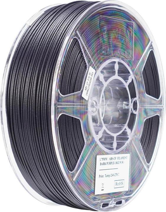 Actual product image eSUN EABS-CF 1.75mm DARK PURPLE 1kg (ABS, 1.75 mm, 1000 g)