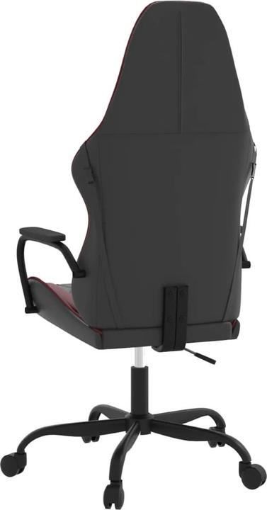 Image du produit vidaXL Gaming-Stuhl mit Massagefunktion Schwarz und Weinrot