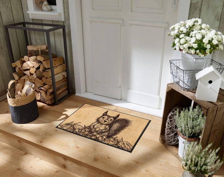 Produktbild Wash + Dry Fussmatte 50 x 75 cm Squirry beige (70 x 75 cm)