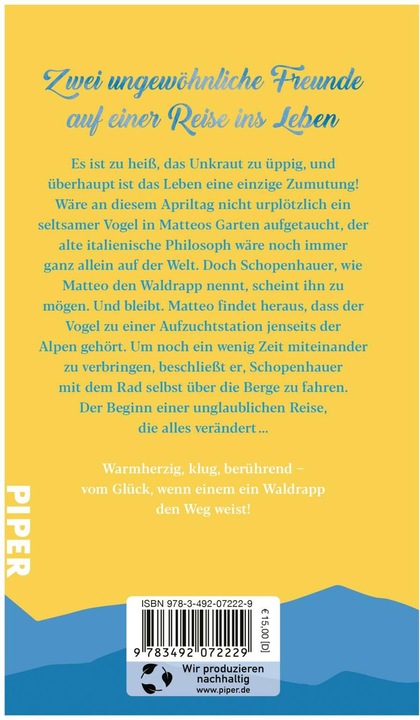 Produktbild Ein Vogel namens Schopenhauer (Deutsch, Tom Diesbrock, 2024)