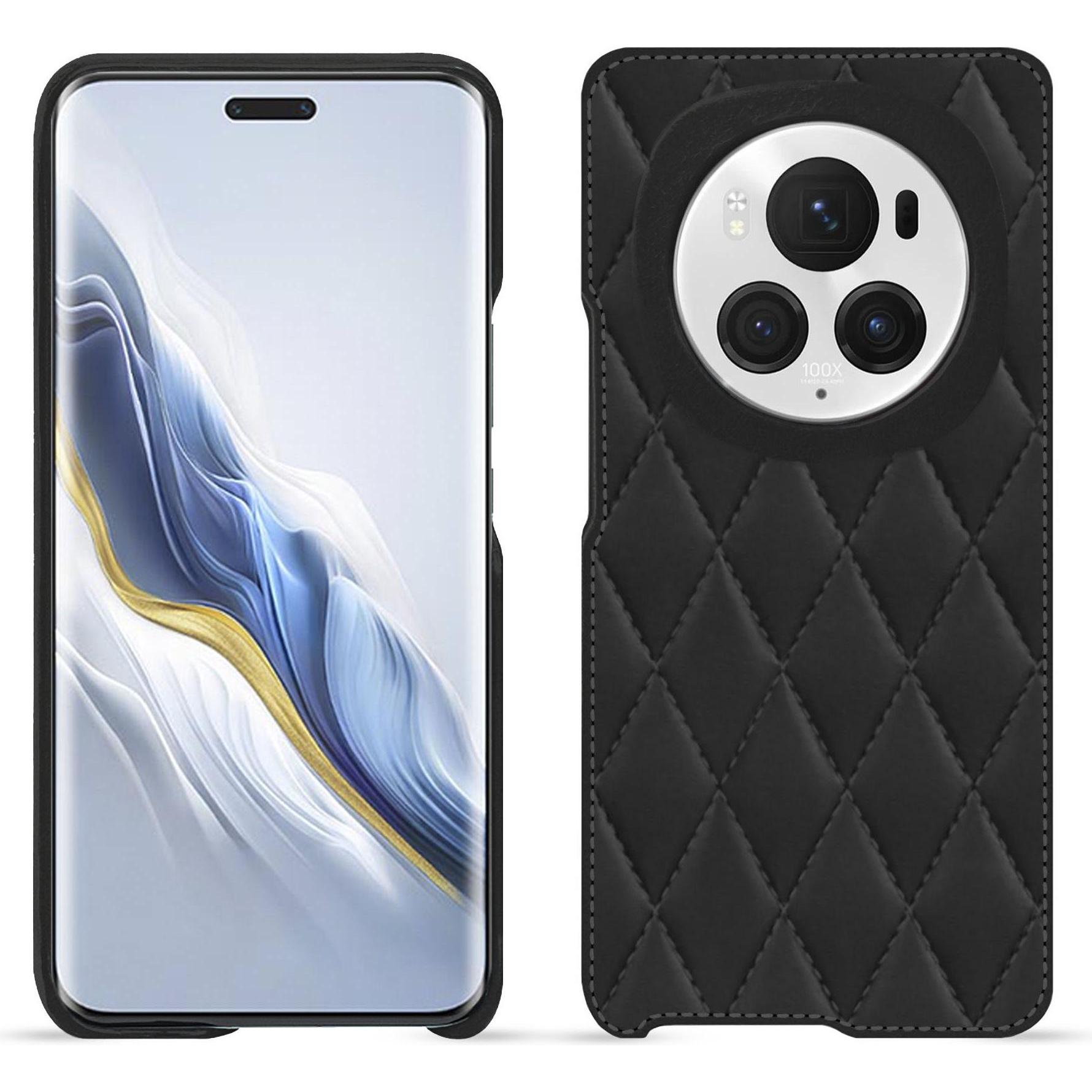 Noreve Lederschutzhülle (Honor Magic6 Pro), Smartphone Hülle, Schwarz