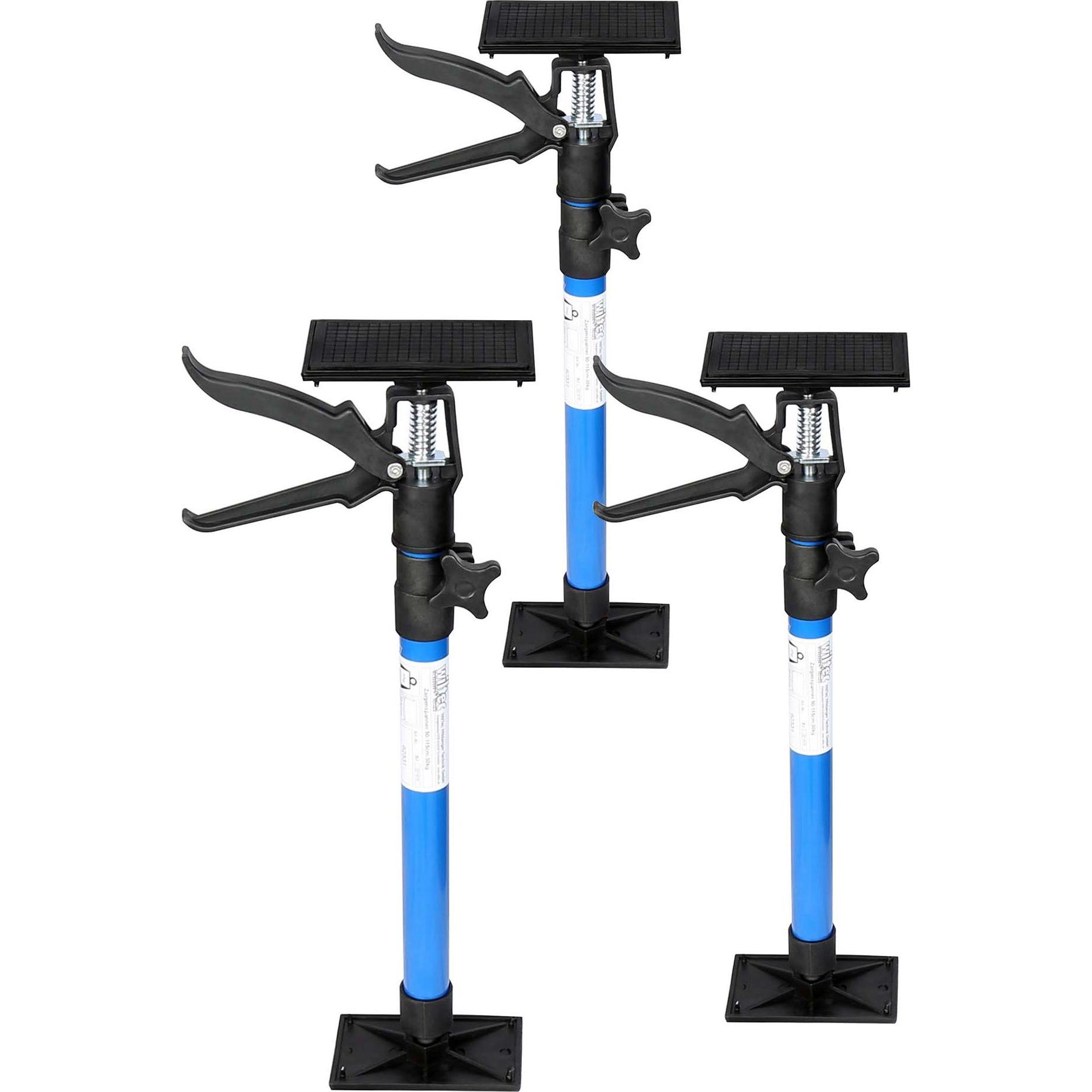 Wiltec, Schraubstock + Zwinge, Zargenspanner 3er Set Türspanner Zargenzwinge Türrahmen Türspreize Türzarge (1150 mm)