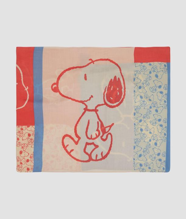 S.Oliver Snood Loopschal aus Viskose mit Snoopy® Artwork