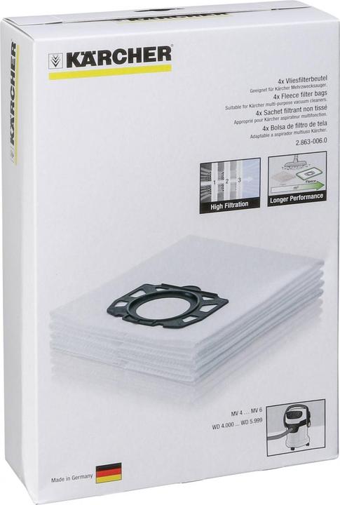 Actual product image Kärcher Fleece filter bags