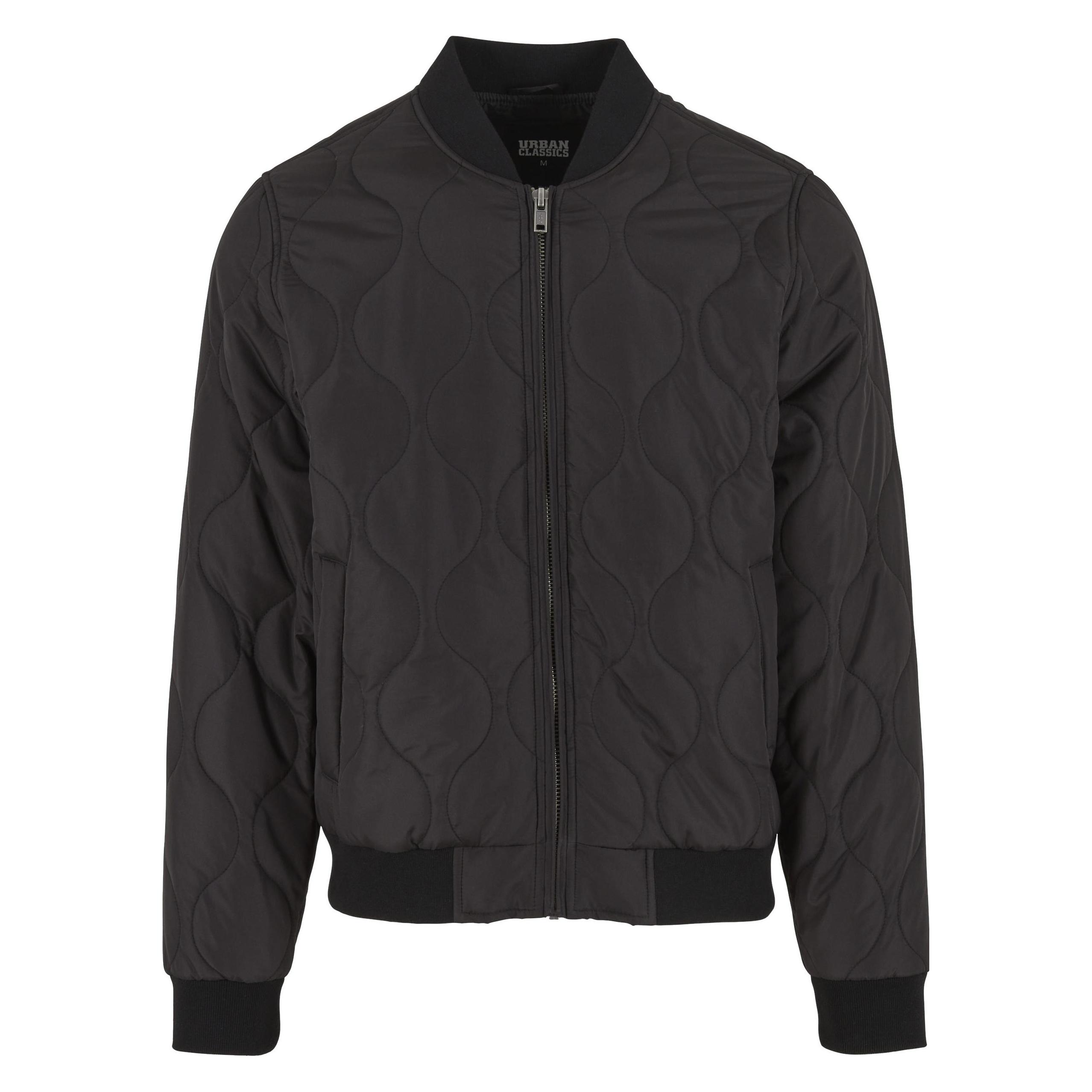 Urban Classics, Herren, Leichte Jacken, Onion Quilted Bomber - 183845, Schwarz, (L)