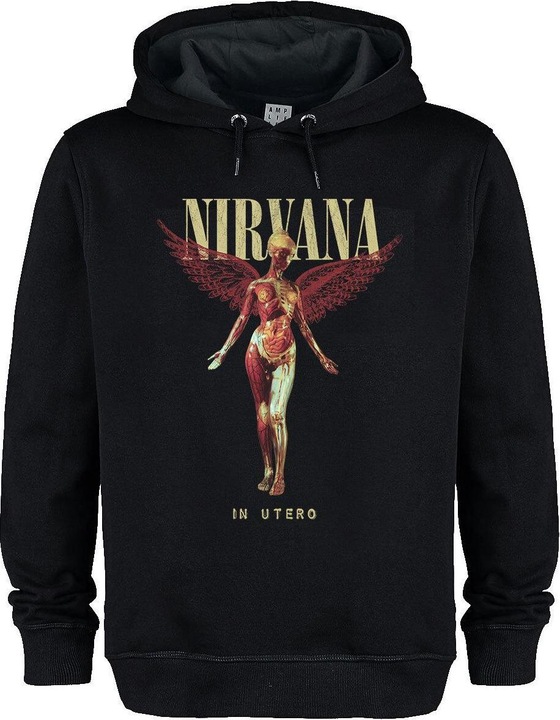 Immagine prodotto Amplified In Utero Felpa con Cappuccio Nirvana Adulto Unisex (XS)