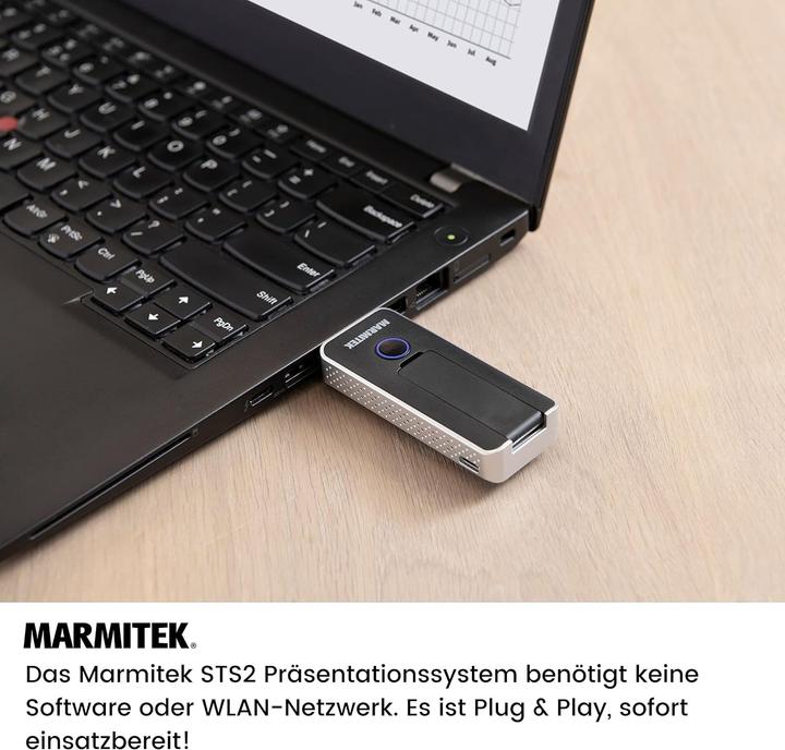 Actual product image Marmitek Wireless HDMI Presentation System with AirPlay, Miracast, USB-C, and 20 Presenter Support (20 m)